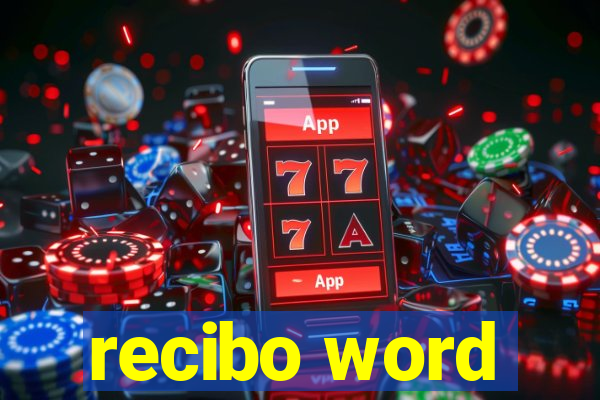 recibo word